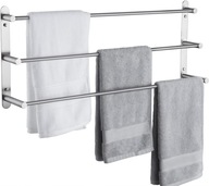 Wieszak na ręczniki wieszak na ręczniki łazienkowy srebrny szczotkowany 75