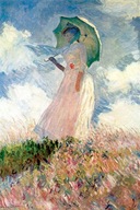 Reprodukcja Woman with sunshade - Monet 60x40