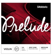 Struny do skrzypiec D'Addario Prelude J810 rozmiar 3/4 Medium