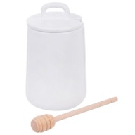 MÉZESKALÁCS TARTÁLY KANÁLLAL PORCELÁN MÉZESKALÁCS TARTÓ 470 ML