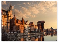 GDANSK panoráma plagát B1 100x70cm obloha more obraz '371