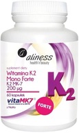 WITAMINA K2 MK-7 MONO FORTE 200 ug z Natto Aliness Regeneracja kości Krew