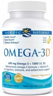 Nordic Naturals Omega 3D 690mg Omega 3 Vitamín D3 Citrón 60 kapsúl mäkká