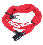 Zapięcie rowerowe GERDA CONTRA 900/5P łańcuch czerwone