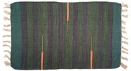 Bawełniany chodnik 50x80 aztec eko dywanik wycieraczka - ciemny zielony