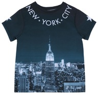Modré tričko NEW YORK 11-12 rokov 152 cm
