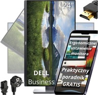 Bezramkowy Monitor Dell 24 cale | FULL HD IPS | HDMI DP VGA + GRATIS