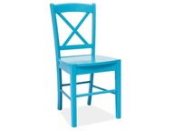 Drevená stolička CD-56 modrá obývacia izba jedáleň SIG