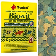 Tropical Bio-vit 12g roślinny pokarm płatki