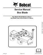 BobCat Service Repair Manual Box Blade