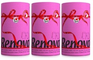 3x Ružový papierový uterák Renova