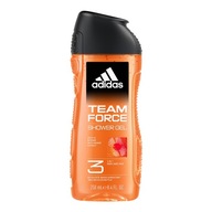 Adidas Team Force 3in1 sprchový gél na telo, vlasy a pleť pre mužov 250 ml