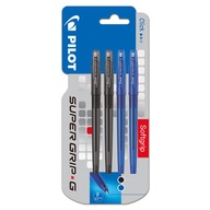 Pilot długopis Super Grip-G 2 x czarny + 2 x niebieski - KD