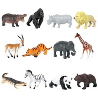 Realistická mini súprava figúrok zvieratiek 12 kusov