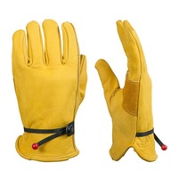 1 pár bezpečnostných rukavíc Kožené rukavice Ochranné rukavice na motorku S