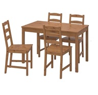 IKEA JOKKMOKK stôl a 4 stoličky patinové moridlo