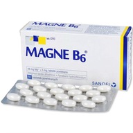 MAGNE B6 48mg + 5mg magnez stres przemęczenie LEK