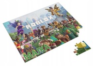 Puzzle + MENO + krabička Roblox Man Face A4 35 dielikov.