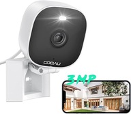 COOAU Kamera do monitoringu 2K IP66