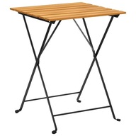 vidaXL Bistro stolík, 55x54x71 cm, masívne akáciové drevo
