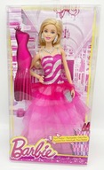 MATTEL LALKA BARBIE MODNY BAL PIĘKNA SUKNIA BALOWA BŁYSK TIULOWE FALBANY