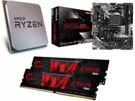 Procesor AMD Ryzen 3 1200 + Płyta B450M + 16GB RAM