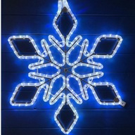 DecoLED LED svetelná vločka, závesná, priemer. 80 cm, ľadovo biela