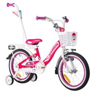 Rower Karbon Kitty 16 dla dziewczynki rowerek różowy