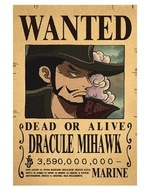 Plakat One Piece MIHAWK anime !!