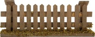 Ogrodzenie z drewna do dekoracji Szopki- 12,5cm długie, do figur 9-12cm