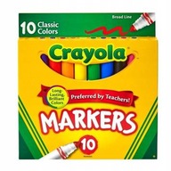 Farebné značkovače Crayola Broad Line 10 ks