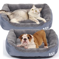 MIĘKKIE LEGOWISKO L 45x30 dla psa kota ciepła poduszka kojec kanapa