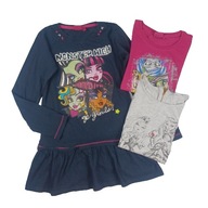 Zestaw ubrań Monster High 140 sukienka _ T-shirt