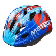 Kask rowerowy dla dzieci regulowany rower deska Meteor rozmiar S 48-52 cm