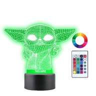 Lampka Nocna 3D LED Star Wars Baby Yoda Prezent