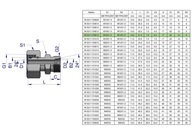 Hydraulická spojka A-M18x1.5 12L / B-M14x1.5 08L