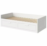 DEFEKT IKEA BRIMNES Rama leżanki z 2 szufladami, biały, 80x200 cm