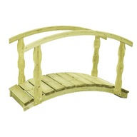 Záhradný mostík, 170x74x105 cm, impregnované drevo