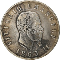 Moneta, Włochy, Vittorio Emanuele II, 2 Lire, 1863