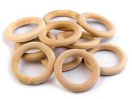 Fa kerekek makramékhoz 33/49 mm / 10 db