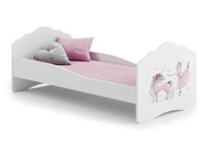 Łóżko dziecięce FALA 140X70 łóżko dziewczęce materac-jednorożec