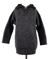 BEKKEN&STROM sweter half zip wełna wool shetland 104