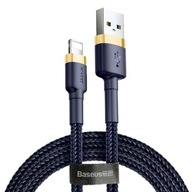 USB KÁBEL BASEUS SILNÝ PRE LIGHTNING IPHONE IPAD KÁBEL OPLETENIE 1.5A 2M