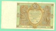 BANKNOT POLSKA 50 ZŁ 1929 r. DE