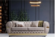 sofa CROWN 2-osobowa 4 poduszki w zestawie salon styl GLAMOUR