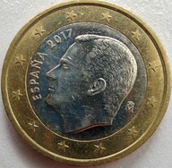 1763 - Hiszpania 1 euro, 2017