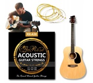 PROFESSZIONÁLIS HÚROK AKUSZTIKUS GITÁRHOZ PUHA THE ROSE RX-A30 11-50