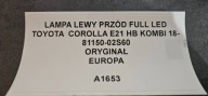Reflektor left side Toyota Corolla E210 E21 8115002S60
