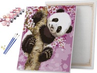 Słodka panda - Malowanie po numerach