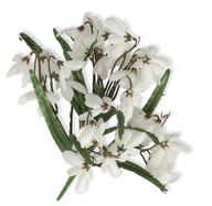Przebiśniegi białe bukiet sztucznych kwiatów 28cm